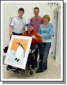 Pictured in the Linenhall Arts Centre Castlebar the Autumn into Summer Art Exhibition by a group of artists from the Sacred Heart Home Castlebar which was opened by Deirdre Walsh (Arts Programme Co-ordinator HSE West).  Joe Gannon (Artist) pictured with Gerard Sheere, Mark Walsh artist in residence and Pauline Hestor.  Photo  Ken Wright Photography 2007 