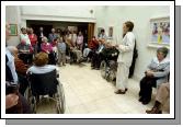 Pictured in the Linenhall Arts Centre Castlebar the Autumn into Summer Art Exhibition by a group of artists from the Sacred Heart Home Castlebar which was opened by Deirdre Walsh (Arts Programme Co-ordinator HSE West). Part of the large crowd who came to view the paintings on display. Photo  Ken Wright Photography 2007 