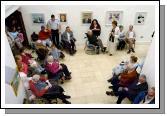 Pictured in the Linenhall Arts Centre Castlebar the Autumn into Summer Art Exhibition by a group of artists from the Sacred Heart Hospital Castlebar which was opened by Deirdre Walsh (Arts Programme Co-ordinator HSE West). Part of the large crowd who came to view the paintings on display. Photo  Ken Wright Photography 2007 