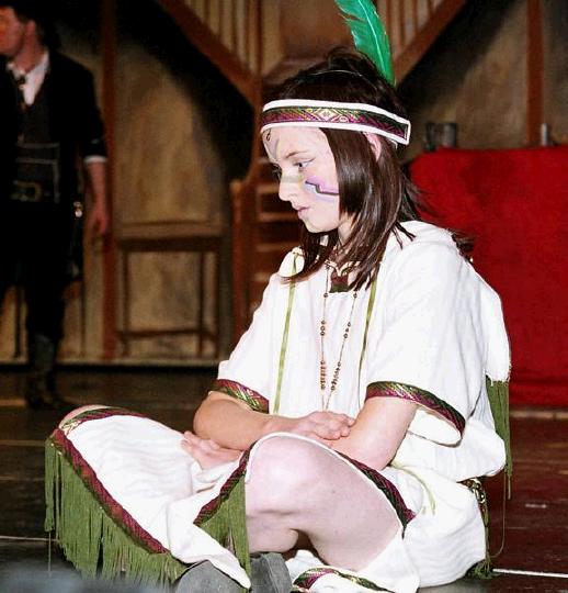 Emma Prendergast as Running Bear.
Photo  Ken Wright Photography 2005
