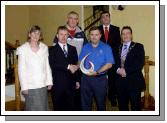 Pictured in the Welcome Inn Noel Gibbons Road Safety Officer for Mayo County Council Receiving the Vodafone Passion for the World around Us Award from Brendan Chambers C& C Cellular/Vodafone. Front L-R Margaret Linnane Castlebar Chamber of Commerce,  Noel Gibbons, Brendan Chambers,  John OShaughnessy President Castlebar Chamber of Commerce. Back Padraic Walsh, and Daniel Mc Loughlin Business Accounts Manager Vodafone. Photo  Ken Wright Photography 2008

