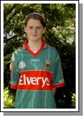 Ciara Burns sixth class St. Johns N.S. School Breaffy who represented Mayo in the Cumann na mBunscol exhibition game played recently in Pearse Stadium Galway
Photo  Ken Wright Photography 2007 

