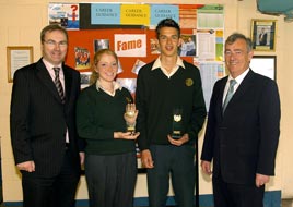 Bank of Ireland National Student Awards 2007 Caoimhe Geraghty and Leigh Burke from Davitt College. Click photo for more from Ken Wright