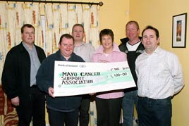 Cheque to Mayo Cancer Support Association from St. Geralds College Class 1978-1984 Reunion. Click for details from Ken Wright.