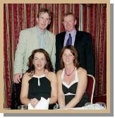 St. Gerald's College at Reunion Function, 20th   Year Reunion Held in Breaffy House Hotel & Spa  L-R: Veronica Beirne, Teresa Beirne, Philip Beirne, Kevin Beirne: Photo  Ken Wright Photography 2004 

