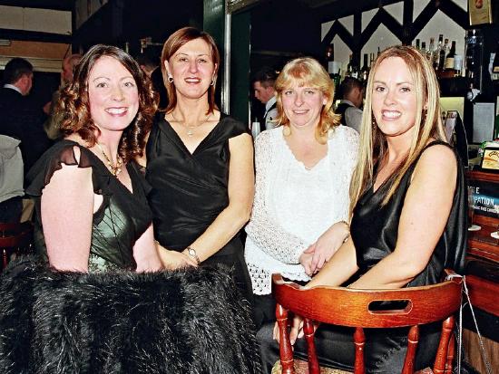 St. Gerald's College at Reunion Function, 20th   Year Reunion Held in Breaffy House Hotel & Spa  L-R: Sarah Durcan, Veronica Durcan, Patricia Joyce, Patricia Sweeney : Photo  Ken Wright Photography 2004 

