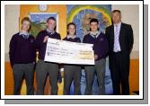 St. Geralds College Achievements Evening
Students from the Student Council who presented a cheque for the school for 2,188.40 Euro L-R: Jack ODonnell, Daragh Loftus, David Gallagher, John Cloherty and Sean Burke (Principal). Photo  Ken Wright Photography 2007 
