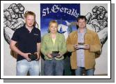 St. Geralds College Achievements Evening
Past students who received scholarships L-R: Conor Murray, Mary Rose McNulty representing James Kilcourse, Noel Moran representing Graham Moran.   Photo  Ken Wright Photography 2007 
