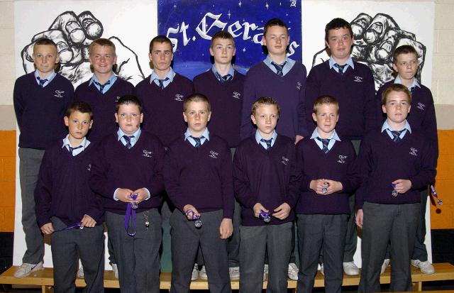 St. Geralds College Achievements Evening
Under 14s Track & Field Connaught Winners 
Photo  Ken Wright Photography 2007 
