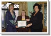 Pictured at a presentation in the Welcome Inn of FETAC Quality Assured certificates by Dr. Katie Sweeney CEO VEC and Joanne Walsh Quality Assurance Co-ordinator L-R: Joanne Walsh, Rosario Cooney Belmullet Adult Learning Centre, Dr. Katie Sweeney. Photo  Ken Wright Photography 2007.

Pictured at a presentation in the Welcome Inn of FETAC Quality Assured certificates by Dr. Katie Sweeney CEO VEC and Joanne Walsh Quality Assurance Co-ordinator L-R: Joanne Walsh, Pauline McDermott Castlebar Adult Learning Centre, Dr. Katie Sweeney. Photo  Ken Wright Photography 2007.
