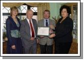 Pictured at a presentation in the Welcome Inn of FETAC Quality Assured certificates by Dr. Katie Sweeney CEO VEC and Joanne Walsh Quality Assurance Co-ordinator L-R: Joanne Walsh, Nicholas OKelly, Beatrice Brophy and  Frank Brady Further Education Centre Ballinrobe, Dr. Katie Sweeney. Photo  Ken Wright Photography 2007.
Pictured at a presentation in the Welcome Inn of FETAC Quality Assured certificates by Dr. Katie Sweeney CEO VEC and Joanne Walsh Quality Assurance Co-ordinator L-R: Joanne Walsh, Terry McCole (Principal) and Paddy Walsh PLC Co-ordinator), Moyne College Ballina , Dr. Katie Sweeney. Photo  Ken Wright Photography 2007.
