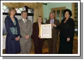 Pictured at a presentation in the Welcome Inn of FETAC Quality Assured certificates by Dr. Katie Sweeney CEO VEC and Joanne Walsh Quality Assurance Co-ordinator Mayo VEC Adult Education Services Officers Pat Stanton, Pauline McDermott and Pat Higgins with Joanne Walsh and Dr. Katie Sweeney. Photo  Ken Wright Photography 2007.