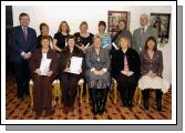 Pictured in Days Hotel Castlebar at a presentation of FETAC certificates in Computer Literacy Front L-R: Ann Horan, Patricia Roberts, Teresa McGuire (Chairperson Adult Education Board VEC), Mary Tiernan (Tutor), Molly Molloy (Skills for Work Coordinator), Back L-R: Pat Stanton (CEO Mayo Adult Education Centre), Monica McDonnell, Breege Mohan, Elizabeth Sweeney, Bridie McHale, Maureen King, Nicholas OKelly (ALO). Photo  Ken Wright Photography 2007. 