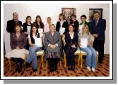 Pictured in Days Hotel Castlebar at a presentation of FETAC certificates in Computer Application and Information Technology to a group from Tesco and Supervalu Front L-R: Molly Molloy (Skills for Work Coordinator), Catriona Murphy, Teresa McGuire (Chairperson Adult Education Board VEC), Phyllis Carney (ALO), Jekaterina Polianskich Back L-R: Charlie Davies, Martina OBrien, Eileen OMalley, Veronica McDonagh, Geraldine McSorley, Catherine Hughes, Justyna Matulsk, Pat Stanton (CEO Mayo Adult Education Centre), Photo  Ken Wright Photography 2007. 