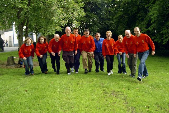 Pictured in Castlebar members of Mayo Athletic Club with Brendan Chambers sponsor at the start of the road race season, l-R; Breege Staunton, Mary Moylette,
Tom Hunt, Michael McGrath, John Byrne, Padraic Kileen , Brendan Chambers (Sponsor), Ann Murray, Catherine Conway, Christy OMalley, David Hune. Photo  Ken Wright Photography 2007.  
