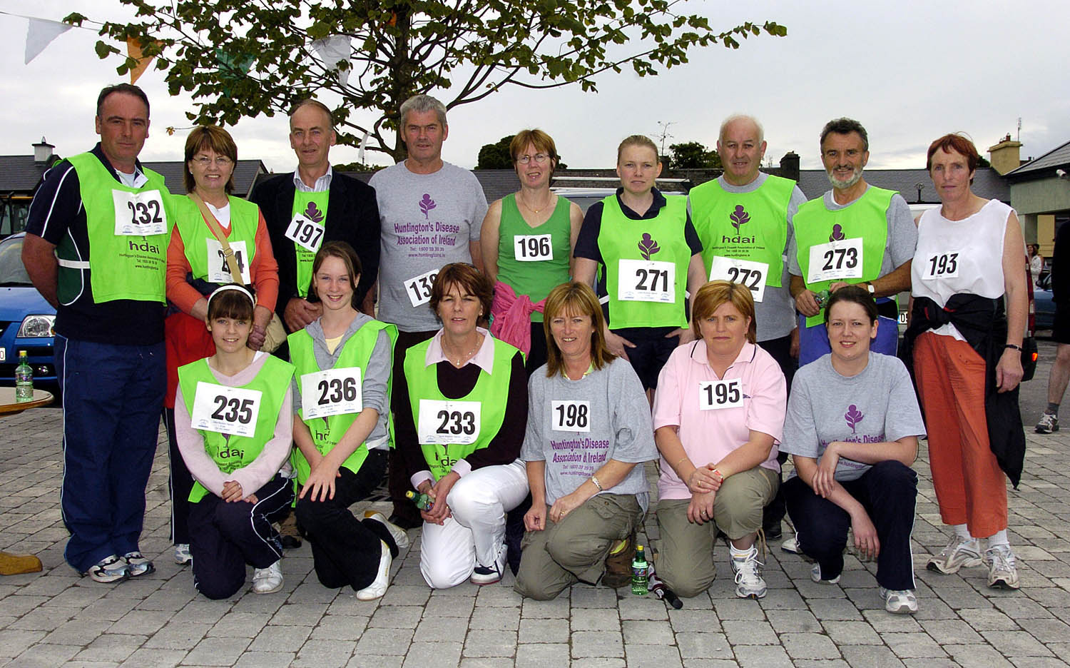 Balla 13th Annual 10K Road Race 2007, a group from the Huntingdons Disease Association of Ireland who completed the Walk.  Photo  Ken Wright Photography 2007. 