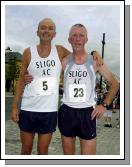 Balla 13th Annual 10K Road Race 2007, Michael O'Connell Sligo Ac who came 12th and Tom Meehan Sligo AC who came  13th in the Men's Over 40  Photo  Ken Wright Photography 2007. 