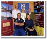 Balla 13th Annual 10K Road Race 2007, a group of winners of the Mens Over 50 Section pictured with some of the sponsors Front L-R: Jimmy Finnegan 3rd, Vincent Flannery 1st Sligo AC. Back L-R: Clive Casey Premier Estates Maloney, Sponsor Denise McIntyre Elvery Sports, Sponsor Tom Connolly Premier Estates Maloney Sponsor. Photo  Ken Wright Photography 2007