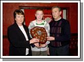 Ballyglass Football Club Youths Awards presentations held in the Squealing Pig Ballyglass.  Ryan Connolly winner of the shield sponsored by Mary & Jimmy Hesham: Photo  Ken Wright Photography 2007