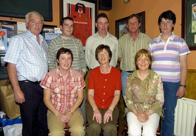 Balla Golf Club Presentations held in Mick Byrnes 18 Hole Stableford sponsored by 
Heiton Buckley Castlebar Front L-R: Elaine OHoare 3rd, Carmel Henry 1st, Breege Jennings 2nd, Back L-R: Con Lavin Mens Captain, Stephen Costello Category Prize, John Mitchell (Sponsor), Stephen Minogue 2nd, Marie Flannigan Lady Captain. Photo  Ken Wright Photography 2007. 
