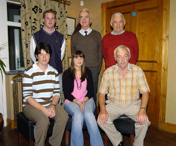 Balla Golf Club presentations held in the Shebeen Bar Balla Stableford competition sponsored by Golfstyle Galway  Front L-R: Marie Flanagan Lady captain, Audrey Holian 2nd, Con Lavin Mens Captain. Back L-R: Colum Walsh gross, Dermot McMahon 3rd, John Cunningham 2nd. Missing from photo Mary Staunton 1st, Carmel Henry 3rd Pat Mohan 3rd. Photo  Ken Wright Photography 2007.