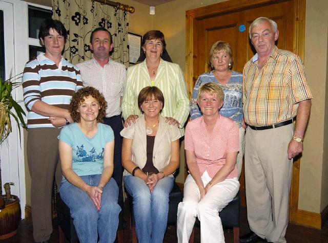 Balla Golf Club presentations held in the Shebeen Bar Balla Stableford competition sponsored by Baxter Healthcare Castlebar  Front L-R: Catherine McNulty 3rd, Carmel Costello Category prize, Mary Lavin 1st. Back L-R: Marie Flanagan Lady captain, 
Liam Ralph 2nd, Julie Loftus representing sponsor, Bernie Keane (Hole in One), Con Lavin Mens Captain. Missing from photo Colum Gallagher 1st, Joe Boyle 3rd, Deidre Moylette 2nd Photo  Ken Wright Photography 2007.
