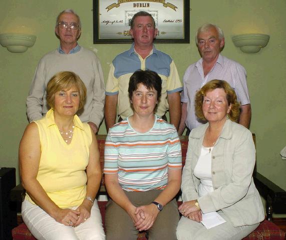 Balla Golf Club Classic presentations held in Durkans Bar Balla Stableford Competition sponsored by Shaws Castlebar and Eddie Egan Jewellers Castlebar Front L-R: Mary Brett Category prize, Marie Flannigan Lady Captain, Delia OHara 2nd. Back L-R: Dermot McMahon 1st, Pat Walsh 2nd, Con Lavin Mens Captain & 3rd Missing from photo Geraldine Evans 1st and Aine McDonald 3rd.  Photo  Ken Wright Photography 2007.  