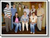 Balla Golf Club presentations held in the Shebeen Bar Balla Stableford competition sponsored by Roches Store Balla Front L-R: Audrey Holian 2nd, Bernie Keane 1st, Carmel Costello gross. Back L-R: Marie Flanagan Lady captain, James Lavin gross, Seamus Holian 1st, Danny Roche (Sponsor), Pat Conlon 3rd, Con Lavin Mens Captain. Missing from photo Colin Gallagher 2nd, Patricia Dylan 3rd Photo  Ken Wright Photography 2007.