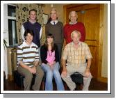 Balla Golf Club presentations held in the Shebeen Bar Balla Stableford competition sponsored by Golfstyle Galway  Front L-R: Marie Flanagan Lady captain, Audrey Holian 2nd, Con Lavin Mens Captain. Back L-R: Colum Walsh gross, Dermot McMahon 3rd, John Cunningham 2nd. Missing from photo Mary Staunton 1st, Carmel Henry 3rd Pat Mohan 3rd. Photo  Ken Wright Photography 2007.