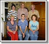 Balla Golf Club presentations held in the Shebeen Bar Balla Stableford competition sponsored by the Shebeen Bar  Front L-R: Mary Gormley 2nd, James Lavin category prize, Catherine McNulty 1st, Marie Flanagan Lady captain, Donagh Gilmartin (sponsor), Con Lavin Mens Captain. Missing from photo Cait ni Flaherty 3rd , Neil McNeill 2nd, Paul Galvin 3rd, Photo  Ken Wright Photography 2007.


