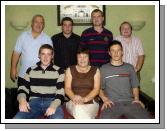 Balla Golf Club Classic presentations held in Durkans Bar Balla sponsored by Durkans Bar Balla , Morans Coaches Albatros Golf Galway  Castlebar Front L-R: Alan Jennings 3rd, Nora Heraghty 3rd, Michael Lester 3rd Missing from photo Danny Mahon 3rd. Back L-R: John Parsons 5th, Paul Galvin, Danny Burke, Padraic Cuffe. Photo  Ken Wright Photography 2007.  