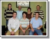 Balla Golf Club Classic presentations held in Durkans Bar Balla sponsored by PEL Recycling Equipment Brownhall Balla and MCM Insurance Brokers Ballina Front L-R: Tommy Griffiths (sponsor), Marie Flannigan Lady Captain, Stephen Costello (sponsor). Back L-R: Alan Jennings 1st, PJ  Brett 1st , Nora Heraghty 1st, Michael Jennings .  Photo  Ken Wright Photography 2007.  

