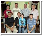  Presentation of Joe O'Brien Cup at Balla Golf Club
 
Front fro left  : Tim Evans (Winner),   Joe O'Brien (Sponsor),  Tara O'Brien (Sponsor),  James Lavin (Winner), 
 
Back fro left : Marie Flanagan (Lady Captain),  Jim Rodgers (Runner-up), Pat Walsh (Runner-up),  Con Lavin (Mens Captain)
