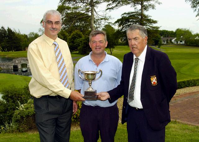 Castlebar Golf Club Stephen Munnelly winner of the Scratch Cup, L-R: Val Jennings (Mens Captain), Stephen Munnelly, John Galvin (Mens President),
Photo  Ken Wright Photography 2007. 
