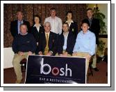 Castlebar Golf Club fundraising AM AM Presentations sponsored by Bosh Bar & Restaurant Linenhall St Castlebar Front L-R: Brian Ainsworth 1st, Val Jennings 1st & Mens Captain, Des Carey (sponsor), David Haugh 1st. Back L-R: John Galvin (Mens President), Teresa Reddington (lady Captain), Peter Horkan 1st, Margaret Tighe (Lady President), Michael McGing (Competition Secretary). Photo  Ken Wright Photography 2007. 