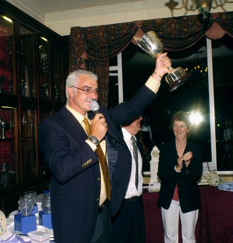 Castlebar Golf Clubs  Val Jennings Mens Captain.  With the County Cup. Photo  Ken Wright Photography 2007