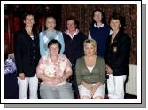 Castlebar Golf Club Open Week Presentations Four Ball Better Ball sponsored by Al Muretto Tucker St  Castlebar. Front L-R: Debbie Judge 1st, Deidre Moylette 1st, Back L-R: Margaret Tighe Lady president, Mary Rose McNulty 3rd, Sheila Baines 2nd, Elaine Rowley 2nd, Teresa Reddington Lady Captain. Missing from photo Breta Fitzmaurice 3rd. Photo  Ken Wright Photography 2007.  

