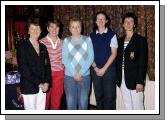 Castlebar Golf Club Open Week Presentations 18 Hole Stableford sponsored by Ketterick Butchers Hopkins Rd Castlebar. L-R: Teresa Reddington Lady Captain, Betty Gannon Competition Secretary, Mary Rose McNulty 2nd, Elaine Rowley 3rd, Margaret Tighe Lady president, Missing from photo Kate Gallory 1st . Photo  Ken Wright Photography 2007.  

