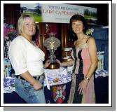 Castlebar Golf Club Winner of the Lady Captains Prize Deidre Moylett being presented with her prize by Lady Captain Teresa Reddington Photo  Ken Wright Photography 2007. 

