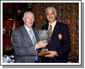 Castlebar Golf Club Mens Captain Presentation Jim McGovern Winner receiving his prize from Val Jennings Mens Captain. Photo  Ken Wright Photography 2007.