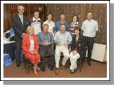 Castlebar Golf Club Open Week prize presentation. Winners of an 18-Hole Stableford competition sponsored by Hynes Shoes. Peggy Kilgannon (3rd), Colm Hynes (sponsor), George Gannon (1st), Teresa Reddington (Lady Captain). Back L - R: Val Jennings (Captain), Ronan Waldron (gross), Margaret Tighe (Lady President), Junior Prendegast (2nd), Connie White (gross), Michael McGing (competition secretary). Photo: Ken Wright Photography