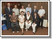 Castlebar Golf Club Open Week prize presentation. Winners of a Men's Singles competition which was sponsored by Mulbre Bars. Front L - R: John King (2nd Juniors), Margaret Tighe (Lady President), Breda Mulroy (sponsor), Teresa Reddington (Lady Captain). Back L - R: Val Jennings (Captain), Eamon Glancy (2nd), Paul Kilcourse (1st), Michael Mulroy (sponsor), John McHugh (3rd), Michael McGing (competition secretary). Photo: Ken Wright Photography 