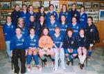 Manulla Girls u-12 teams who played in the Mayo League during the year. 
Front L-R: Gemma McWalter, Audrey Holian, Orla Dempsey, Sinead Flannery, Aoibheann Killion, Sinead McGreal. Middle Row L-R: Sarah Walsh, Andrea McDonnell, 
Tara McDonnell, Aoife Brennan, Lisa Kinsella, Catriona Costello, Katie Walsh, Laura Mannion. Back L-R: Hannah Walsh, Emma Moran, Shona Kilkenny, Karen Brennan, Stacey Freyne, Jennifer Dempsey,Ciara Freyne, Aishling Roughneen: Photo  Ken Wright Photography 2004 
