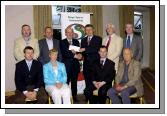 Mayo Sports Partnership 2007 Special Participation Grant Scheme recipients
Pictured in Breaffy International Sports Hotel, Michael McGinty representing Achill GAA Club receiving his cheque from the members of the Mayo Sports Partnership Board Front L-R: Niall Sheridan (Mayo County Council), Teresa Ward, Gerry McGuinness , Mick Loftus. Back L-R: Micheal McNamara (Mayo County Council), Hughie McGinty, Michael McGinty (Achill GAA Club), Pat Stanton (Chairman Mayo Sports Partnership Board), Bernard Comiskey, Tony Cawley,  .Photo  Ken Wright Photography 2007 
