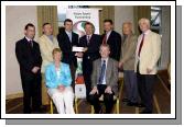 Mayo Sports Partnership 2007 Special Participation Grant Scheme recipients
Pictured in Breaffy International Sports Hotel, Niall Sheridan  representing Claremorris Golf Club receiving his cheque from the members of the Mayo Sports Partnership Board Front L-R: Teresa Ward, Tony Cawley, Back L-R: Gerry McGuinness, Micheal McNamara (Mayo County Council), Niall Sheridan, Pat Stanton (Chairman Mayo Sports Partnership Board), John OMahony (Mayo GAA Team Manager), Mick Loftus, Bernard Comiskey. .Photo  Ken Wright Photography 2007 
