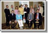 Mayo Sports Partnership 2007 Special Participation Grant Scheme recipients
Pictured in Breaffy International Sports Hotel, Teresa Mangan, Mary Connolly, and Bernie Keane representing Scribbles Community Play and After School receiving their cheque from the members of the Mayo Sports Partnership Board Front L-R: Niall Sheridan (Mayo County Council), Teresa Ward, Tony Cawley, John OMahony (Mayo GAA Team Manager), Back L-R: Gerry McGuinness, Micheal McNamara (Mayo County Council), Teresa Mangan (Playschool Manager), Mary Connolly ( Co-ordinator) , Pat Stanton (Chairman Mayo Sports Partnership Board), Bernie Keane (After School Manager), Mick Loftus, Bernard Comiskey. .Photo  Ken Wright Photography 2007 
