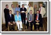 Mayo Sports Partnership 2007 Special Participation Grant Scheme recipients
Pictured in Breaffy International Sports Hotel, Michael Howley and Martin Cassidy representing CSKA Killasser receiving their cheque from the members of the Mayo Sports Partnership Board Front L-R: Niall Sheridan (Mayo County Council), Teresa Ward, Tony Cawley, John OMahony (Mayo GAA Team Manager), Back L-R: Gerry McGuinness, Micheal McNamara (Mayo County Council), Michael Howley, Pat Stanton (Chairman Mayo Sports Partnership Board), Martin Cassidy, Mick Loftus, Bernard Comiskey. .Photo  Ken Wright Photography 2007 
