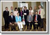 Mayo Sports Partnership 2007 Special Participation Grant Scheme recipients
Pictured in Breaffy International Sports Hotel, Martina Reid (Service Co-ordinator South Mayo), Rose Kerr (Service Co-ordinator Belmullet) and Rosealeen Nally (Sports Coordinator Belmullet) representing the  Irish Wheelchair Association receiving their cheque from the members of the Mayo Sports Partnership Board Front L-R: Niall Sheridan (Mayo County Council), Teresa Ward, Tony Cawley, John OMahony (Mayo GAA Team Manager), Back L-R: Gerry McGuinness, Micheal McNamara (Mayo County Council), Margaret OHara, Pat Stanton (Chairman Mayo Sports Partnership Board), Brenda Decker, Mick Loftus, Bernard Comiskey. .Photo  Ken Wright Photography 2007 

