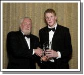 Castlebar Rugby Club Annual Dinner and Presentations held in Breaffy International Sports Hotel Trevor Ardle (President Castlebar Rugby Club). making a presentation to Youth Player  of the Year Shane Casey . Photo  Ken Wright Photography 2007