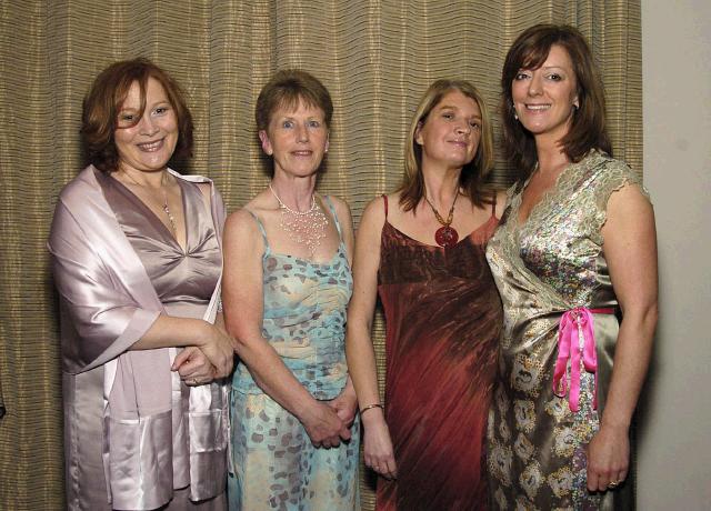 Castlebar Rugby Club Annual Dinner and Presentations held in Breaffy International Sports Hotel L-R: Majella Thornton, Frances ODowd,  Anne Marie Staunton,   Loretta OMalley. Photo  Ken Wright Photography 2007. 